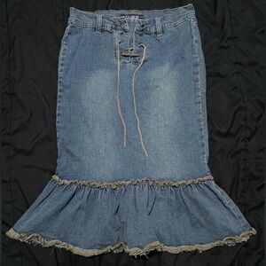 Rampage Denim Midi Skirt